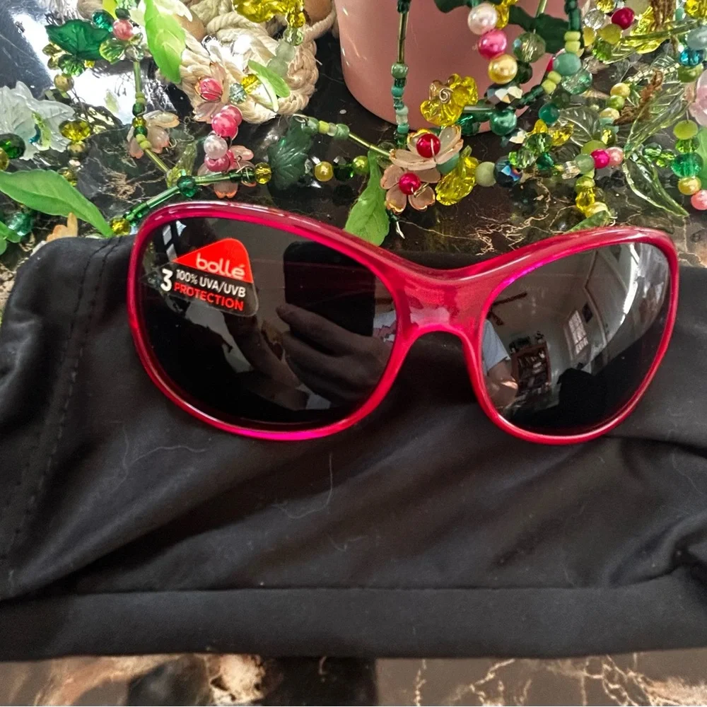 NIB Bolle Sunglasses Kid's Awena Crystal Rose